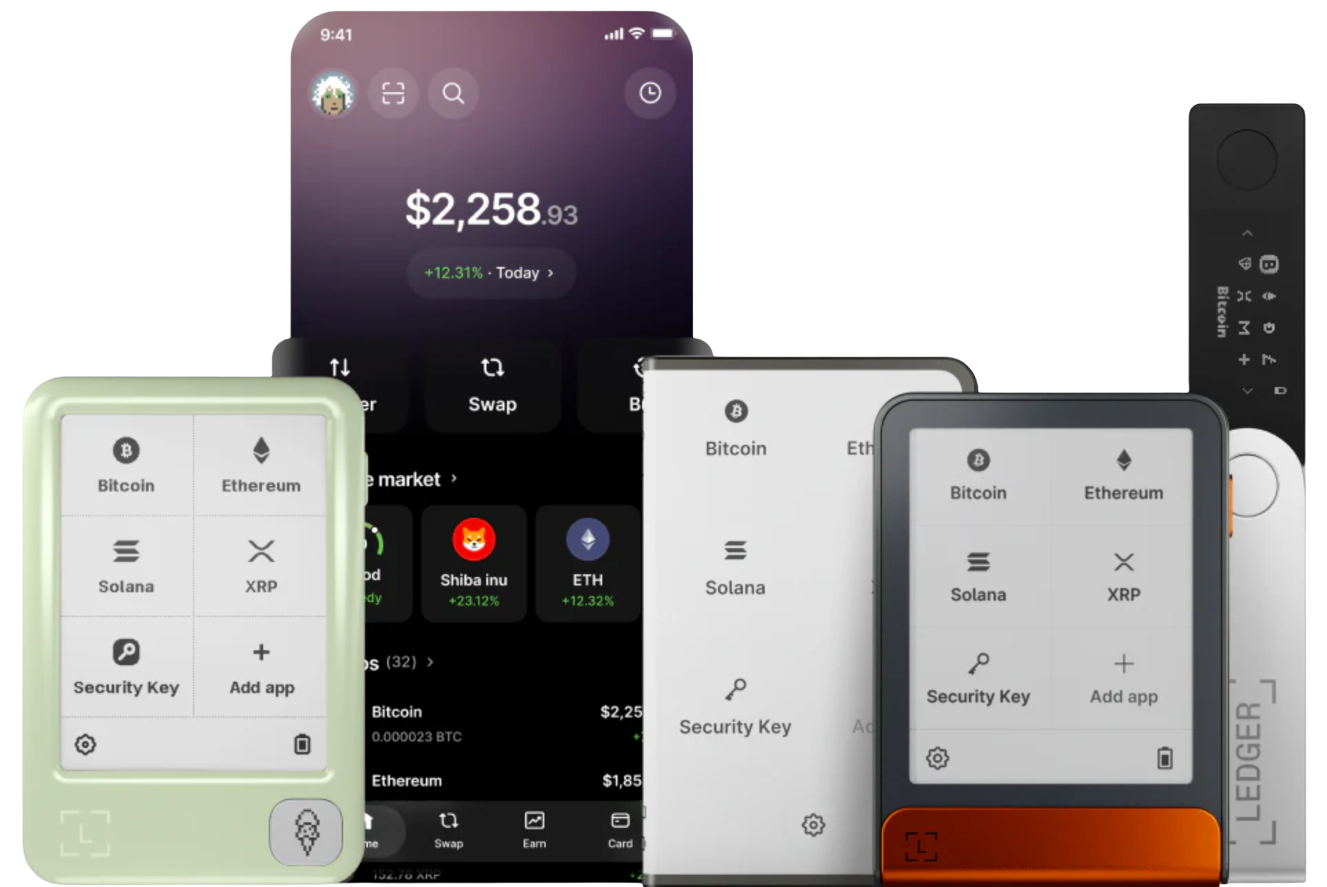 Ledger Wallet mobile asset management interface